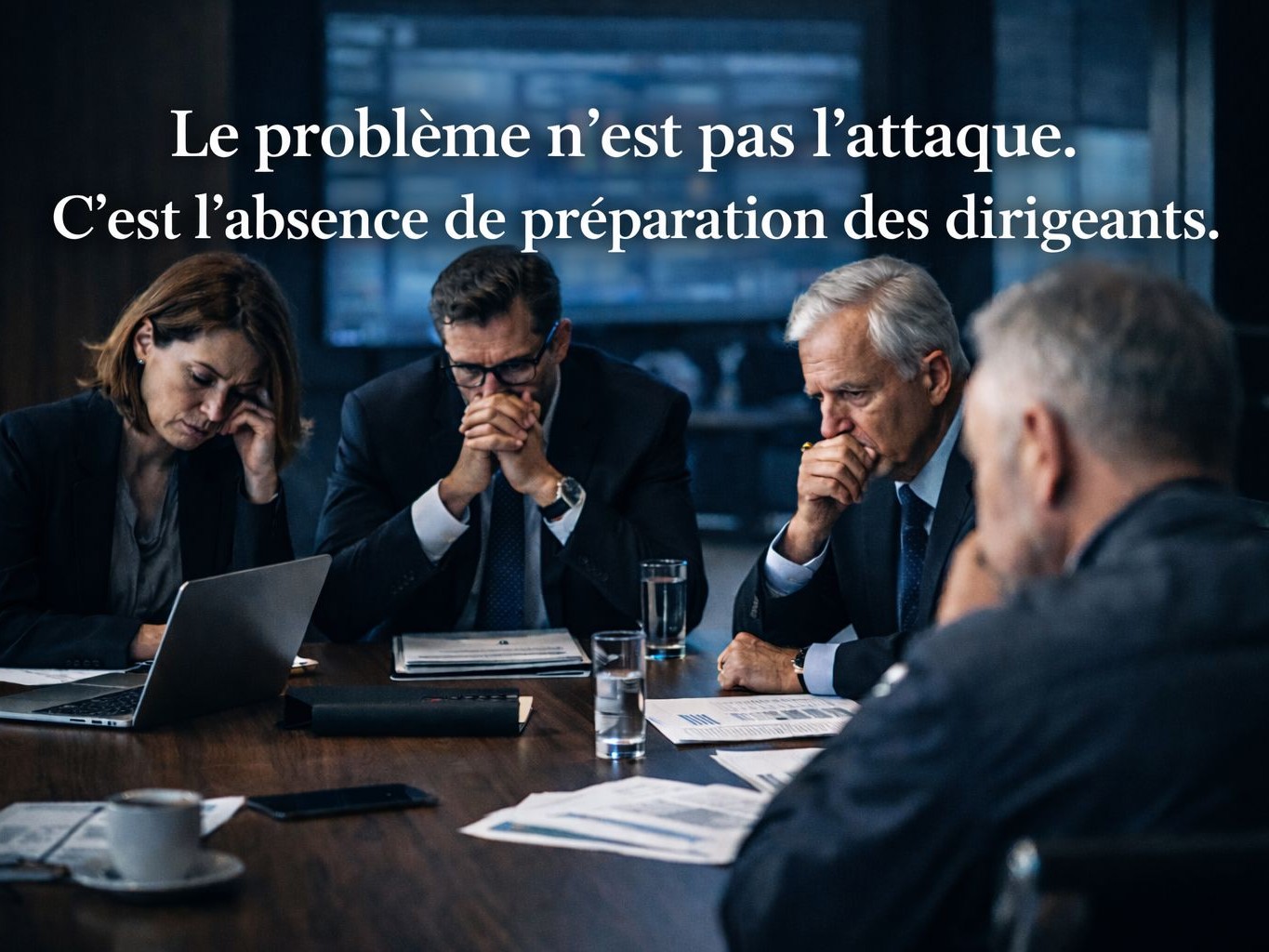 gestion de crise cyber dirigeants en cellule de crise entreprise