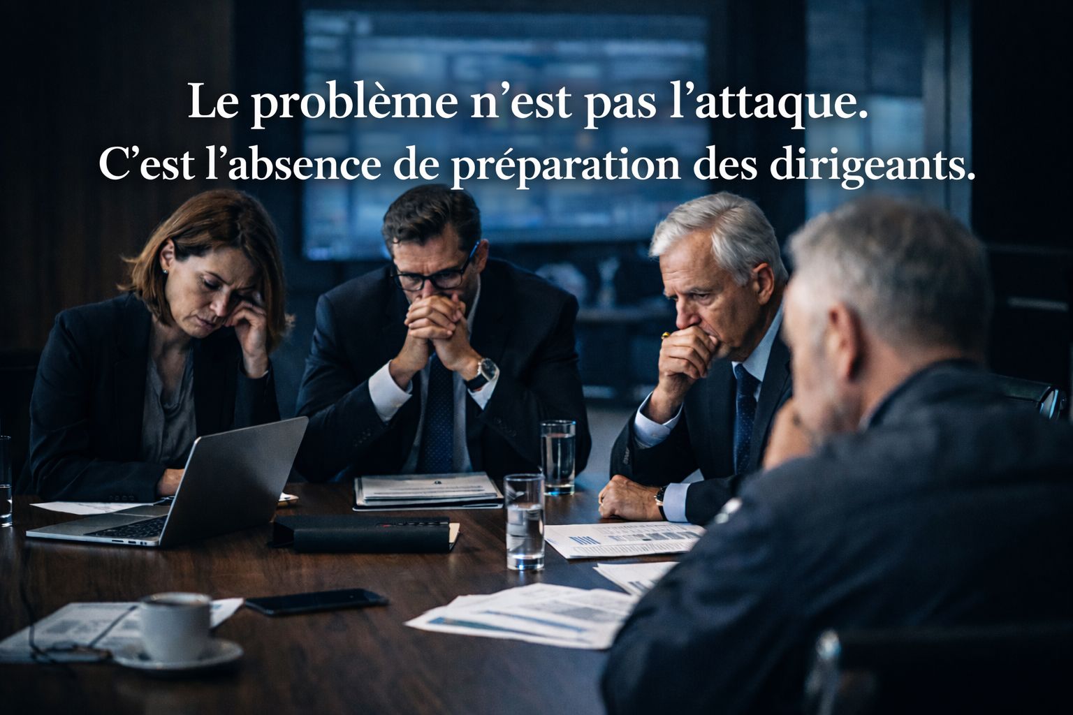 gestion de crise cyber dirigeants en cellule de crise entreprise
