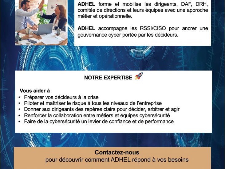 Formation cybersécurité dirigeants en France – gestion du risque cyber et gouvernance NIS2 pour PME et ETI sur M-Campus
