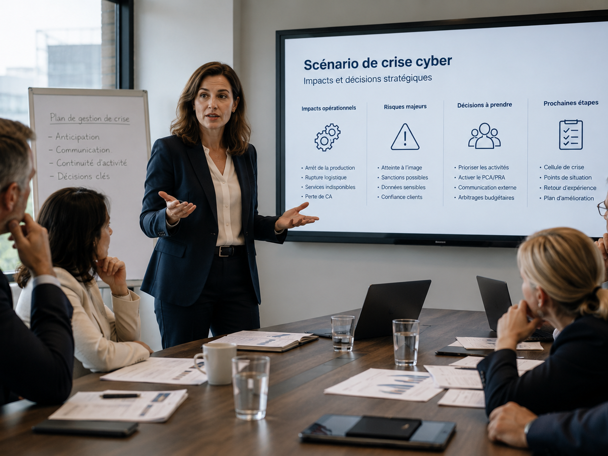 Former les dirigeants à la cybersécurité pour partager la gestion du risque cyber avec le RSSI